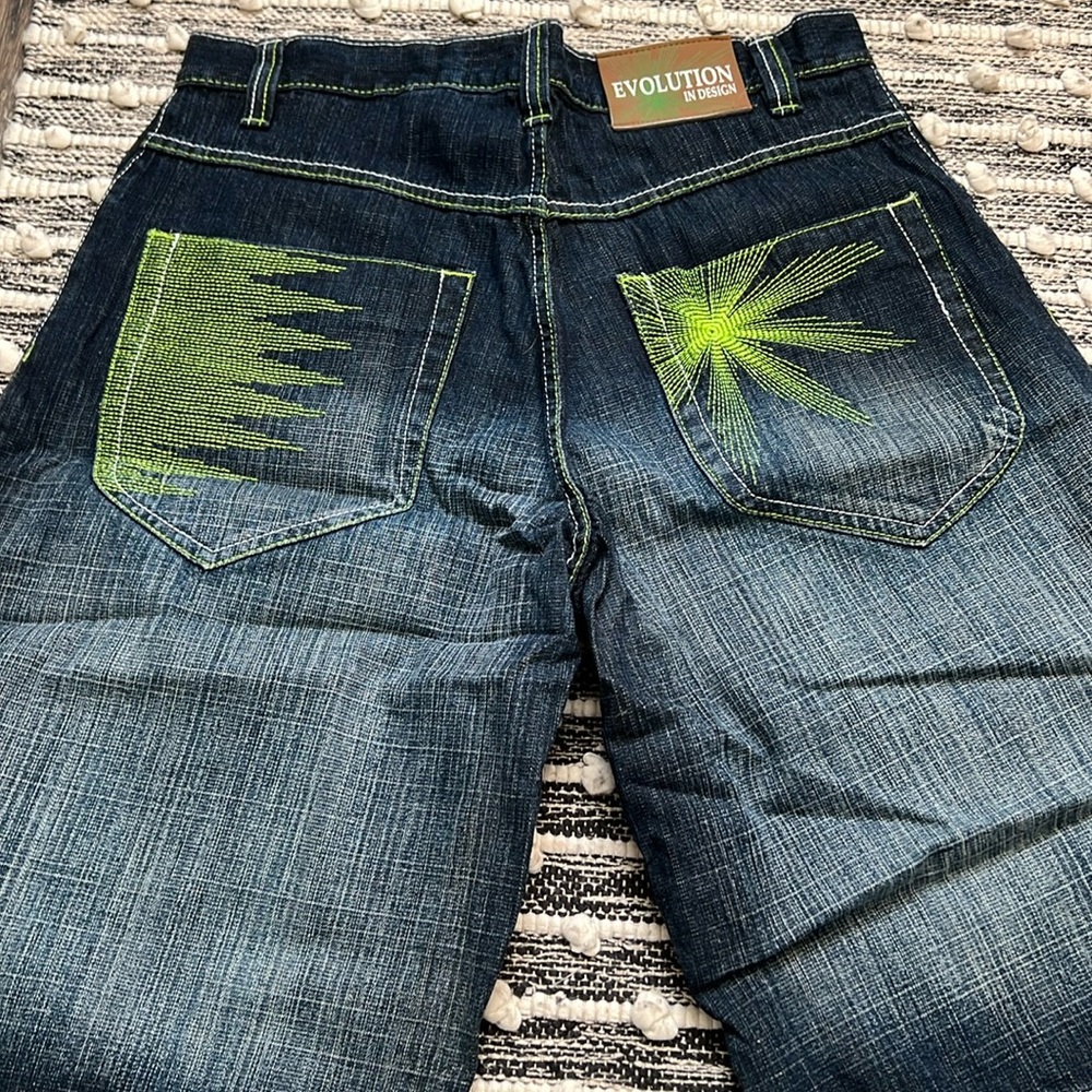 “Evolution in Design” Jean Shorts, like new